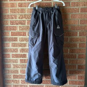 Gerry Black Double Lining Boy’s Insulated Ski Pants Size 10-12
